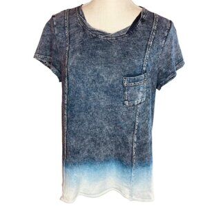 CATO Denim Ombre Top - Size Medium